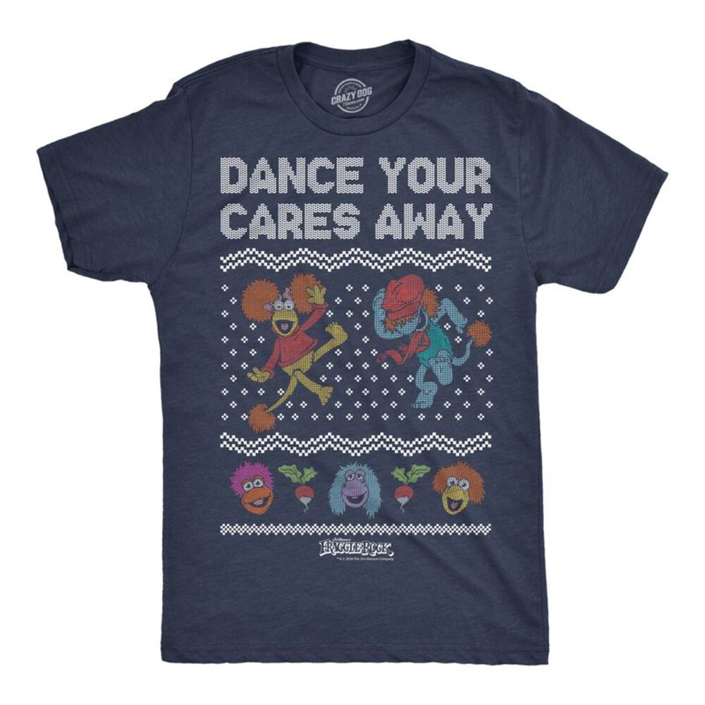 Mens T Shirt Dance Your Cares Away Jim Henson's Fraggle Rock Tee